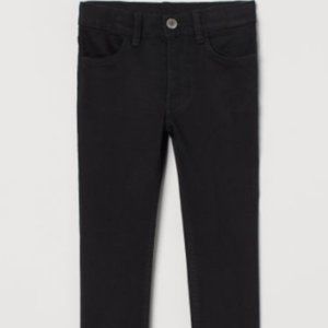 H&M Boy's Skinny Jeans in Black US Size 7 NWT